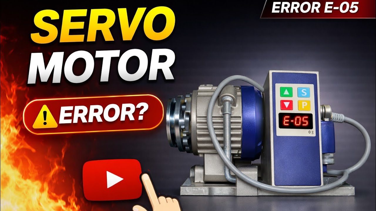 SERVO MOTOR E5 PROBLEM | How to Solve Error E5 | How to Repair Servo motor | Servo Motor Problem fix