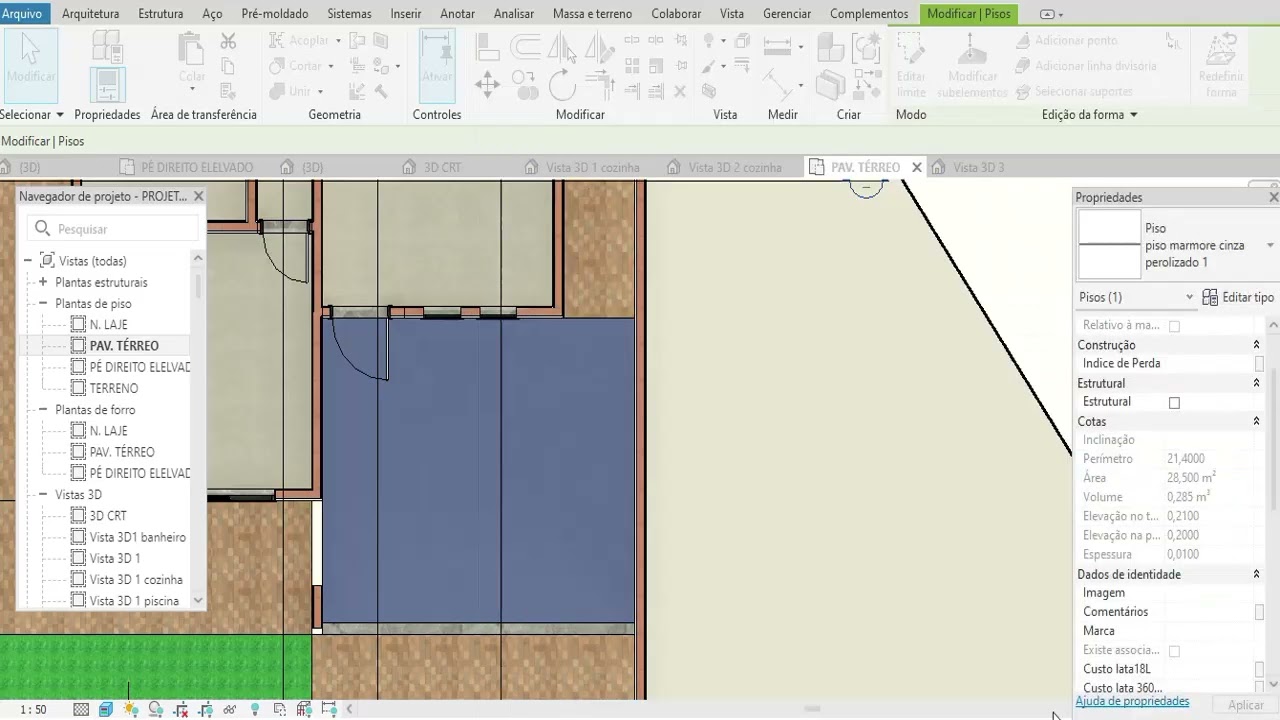Como criar famílias e materiais no revit?