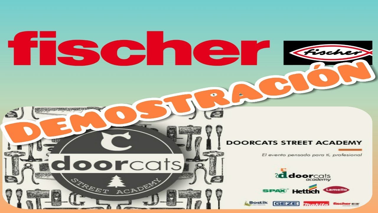 Demostración Brocas y Anclaje químico Fischer. Feria de muestras DoorCats Street Academy