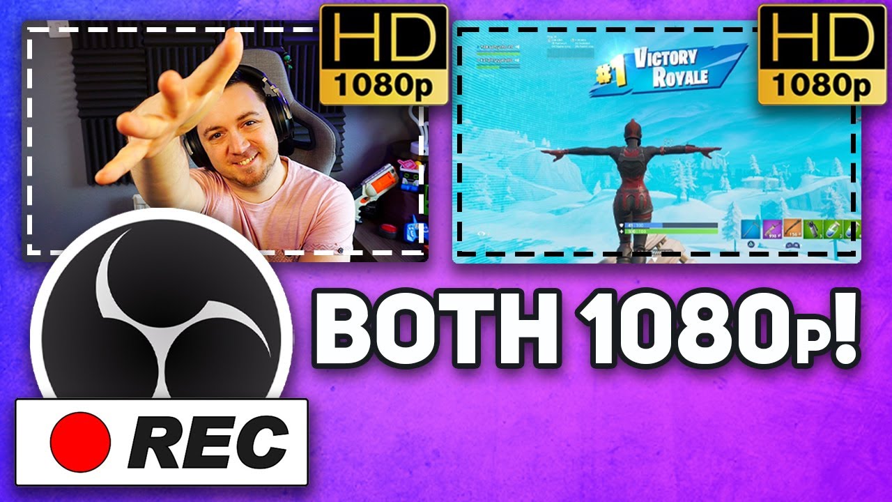 🎥 Separate 1080p HD Webcam & Gameplay OBS Studio @ Same Time!