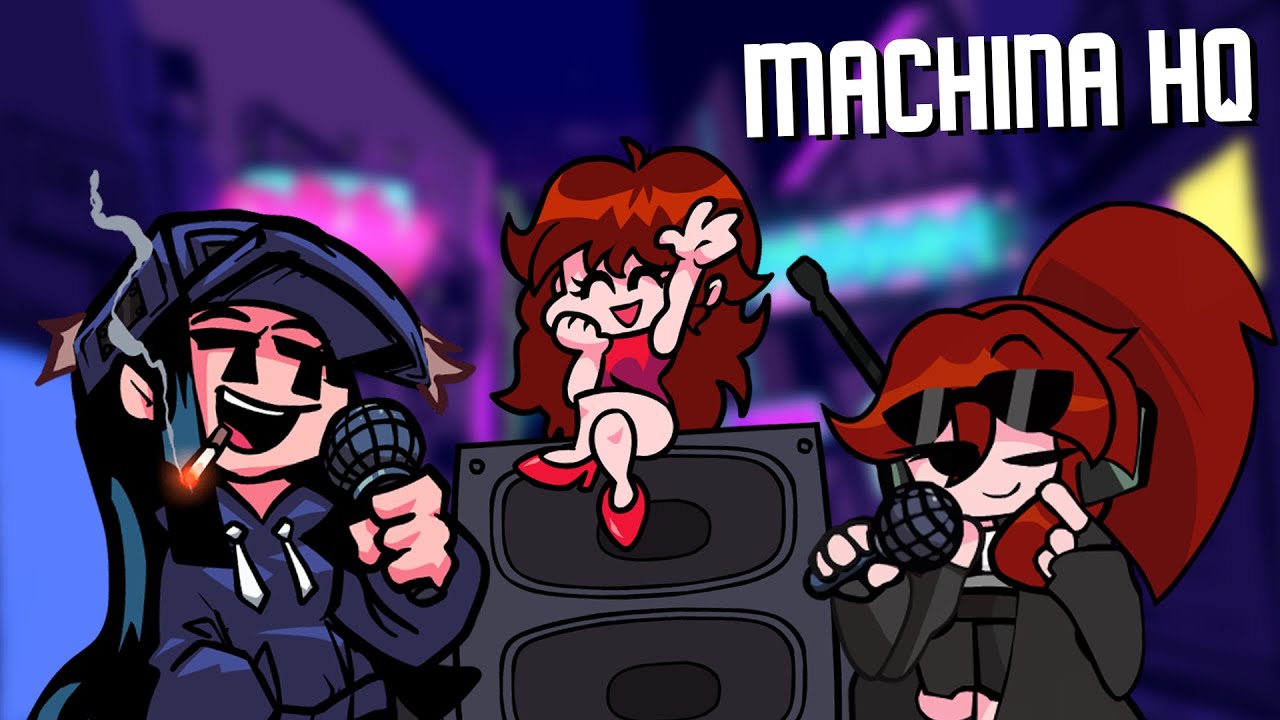 The warmup. | FNF Machina (HQ), But Cassette Girl Vs. Tactie ft. GF! - FNF Vs. Cassette Girl Mod