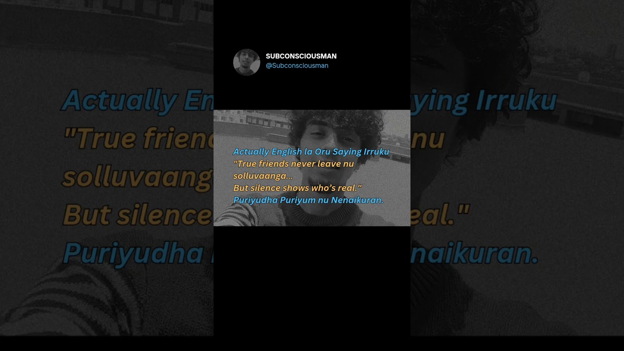 Silence reveals the truth more than words ever can. #revenge #motivation #tamil #mindset #qoutes