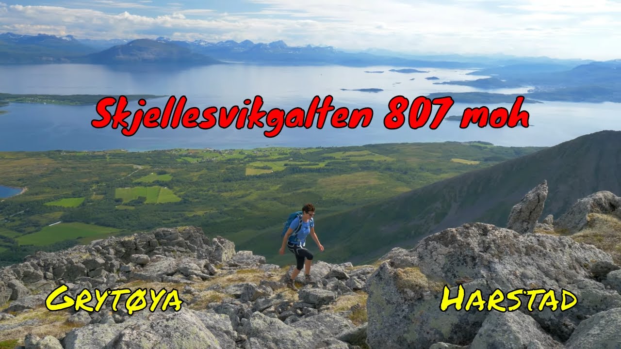 Fjelltur Skjellesvikgalten 807 moh (Grytøya / Harstad) - 08.08.2020 - 4k