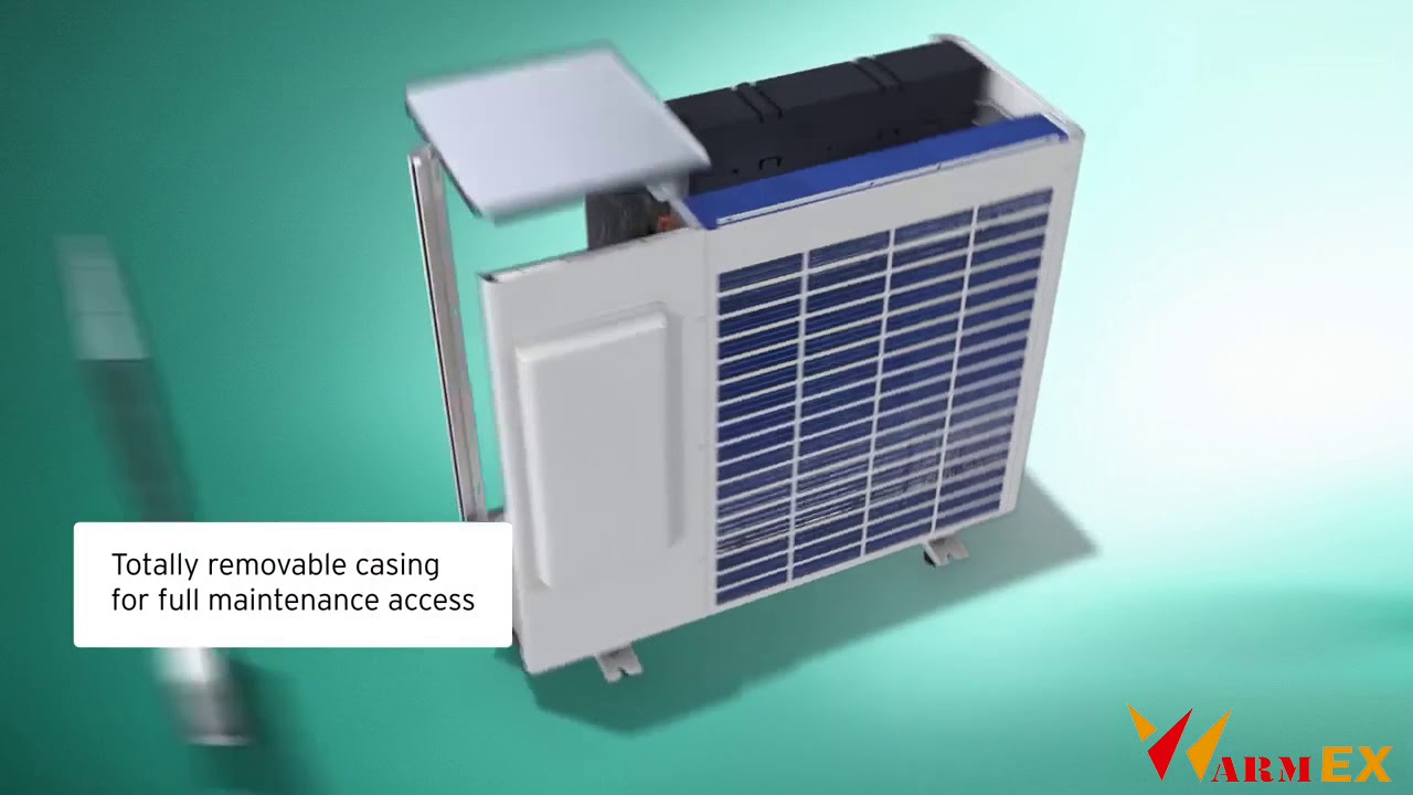 Тепловой насос Vaillant aroTHERM VWL 55/5 AS  uniTOWER  Сплит система видеообзор