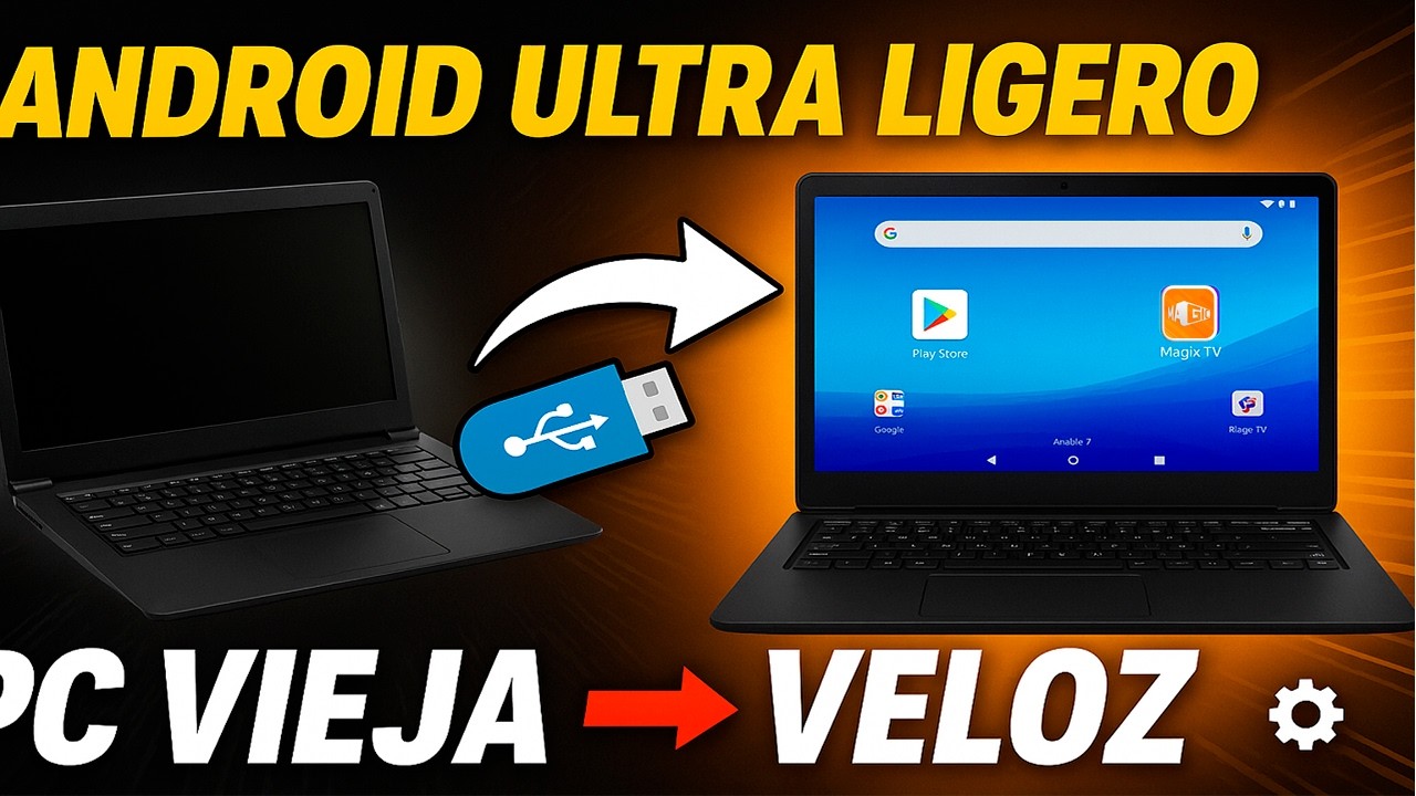 💥EL MEJOR ANDROID OPTIMIZADO PARA PC DE BAJOS RECURSOS 🚀Funciona Rápido en Solo 2GB RAM y Desde USB