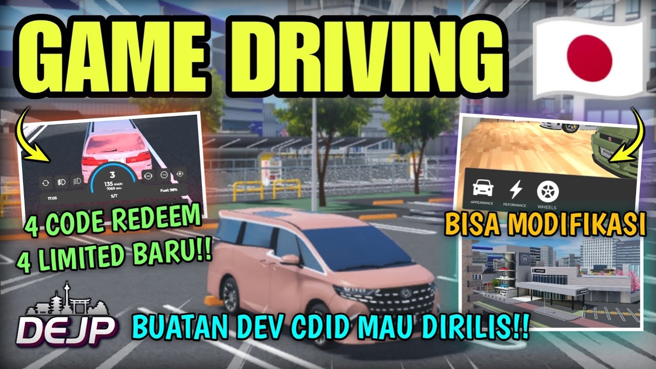 GAME BARU BUATAN DEV CDID SIAP RILIS!! DRIVING JEPANG + CODE REDEEM!! | DEJP V0.1 Roblox