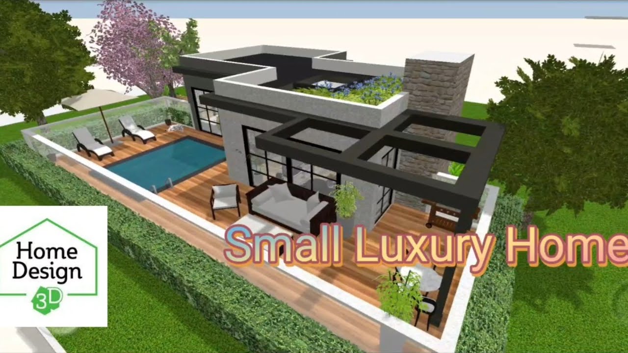 HOME DESIGN 3D || Small Luxury Home || Speed build
