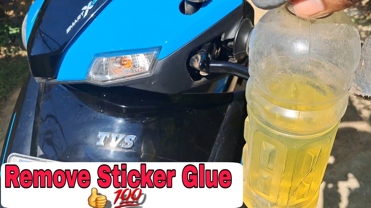Remove Sticker Residue 🏍 || How to remove sticker glue from Bike 🏍
