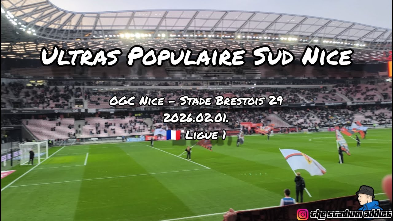 Ultras Populaire Sud Nice // OGC Nice - Stade Brestois 29, 2026.02.01., 🇫🇷 Ligue 1