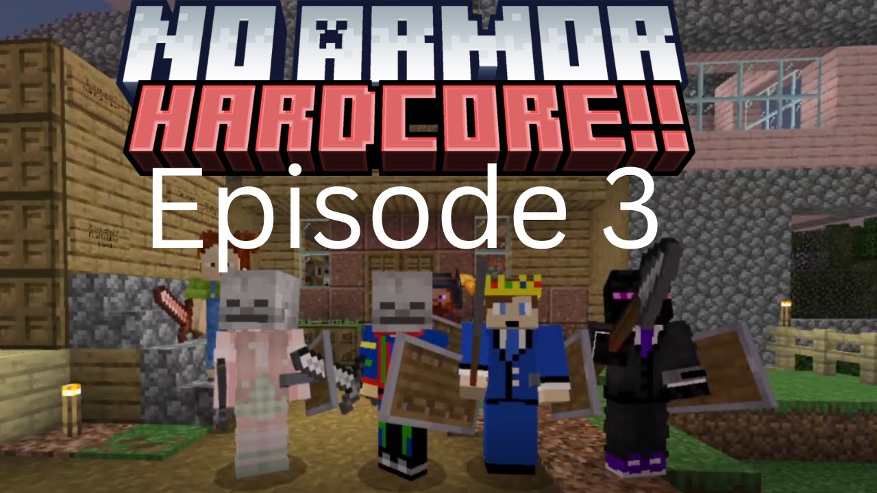 No Armor Hardcore Episode 3 (Diamonds and The Deep Dark)