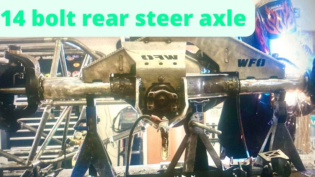 Building a 14 bolt, Rear Steer axle.  #rearsteer #14bolt