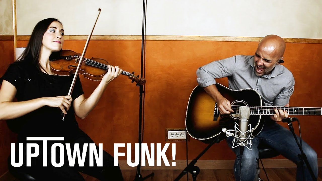 Uptown Funk - Mark Ronson, Bruno Mars (Violin & Guitar cover) - 4 Notas