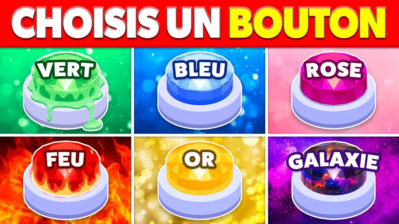 CHOISIS UN BOUTON : 💚 Slime 💙 Bleu 🎀 Rose 🔥 Feu 💛 Or 🪐 Galaxie