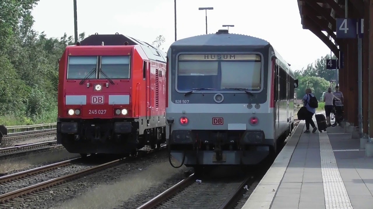 Bahnhof Niebüll - Betrieb wie auf der Modellbahn