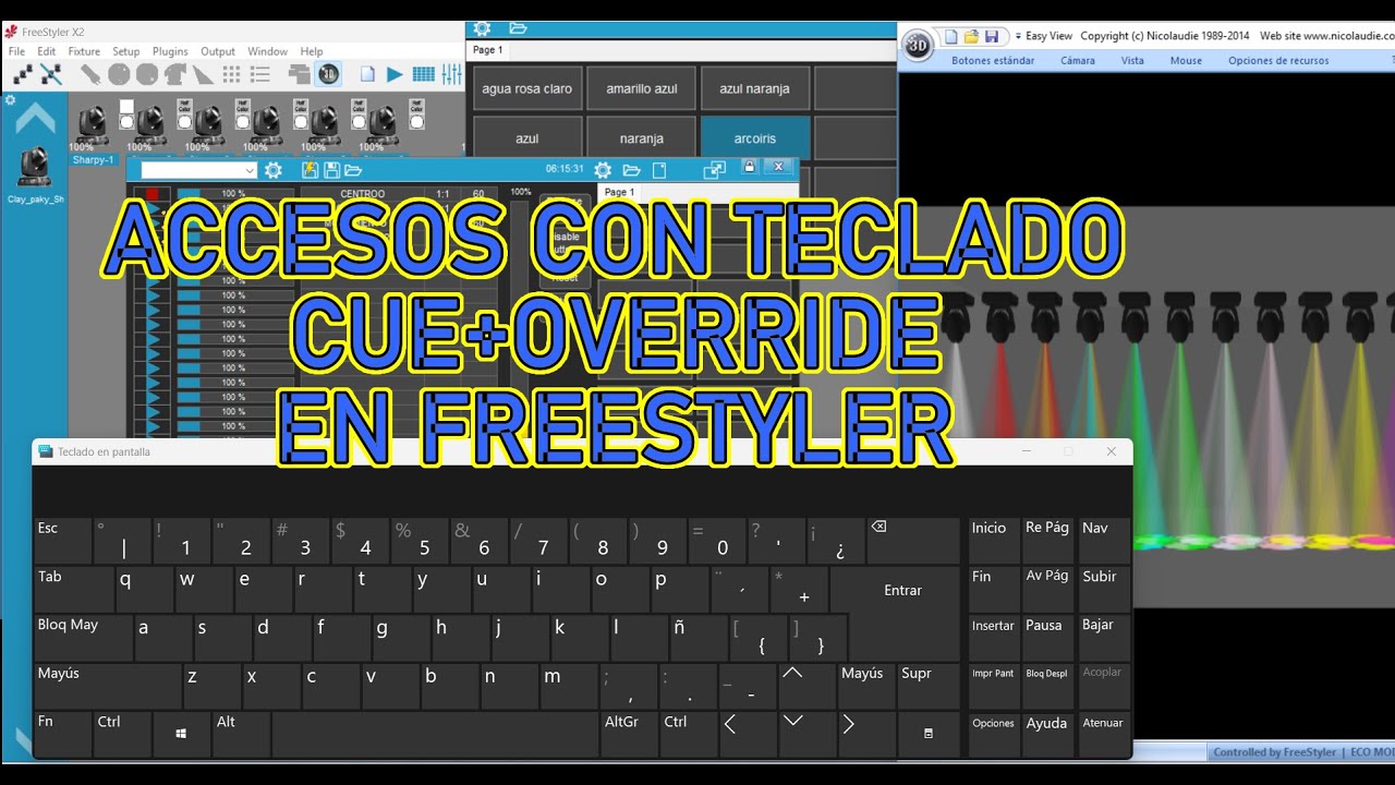 ACCESOS DIRECTOS CON EL TECLADO PARA FREESTYLER