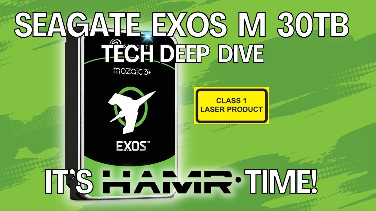 Почему новые жесткие диски Seagate Exos M HAMR емкостью 30 ТБ относятся к лазерному продукту клас...