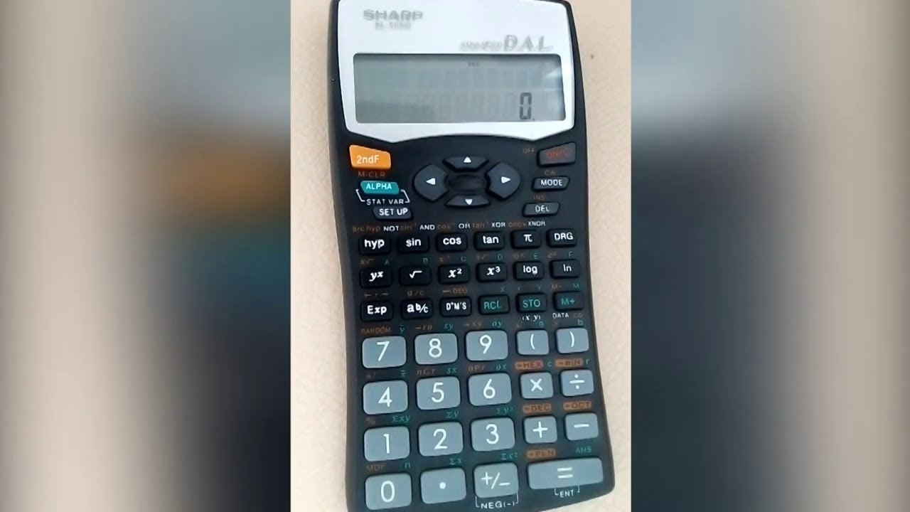 Série statistique double avec Sharp EL 509W