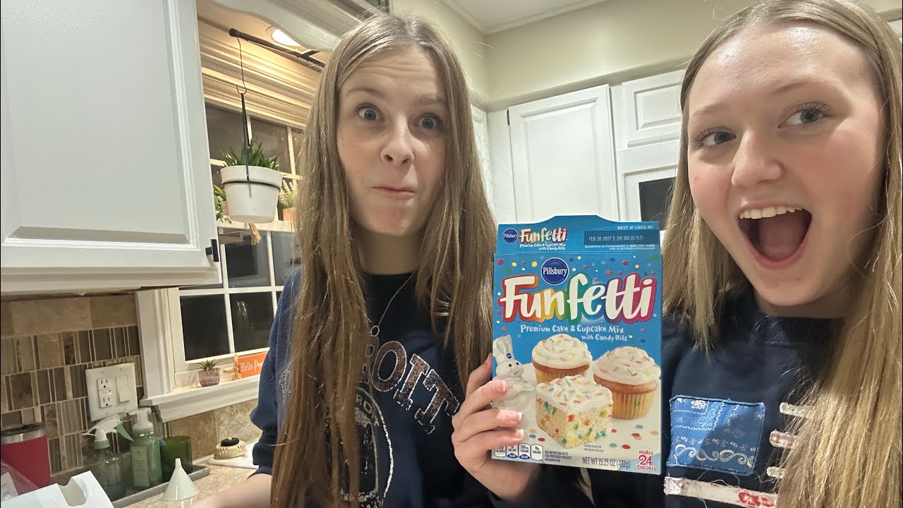Making a cake except we don’t finish the video