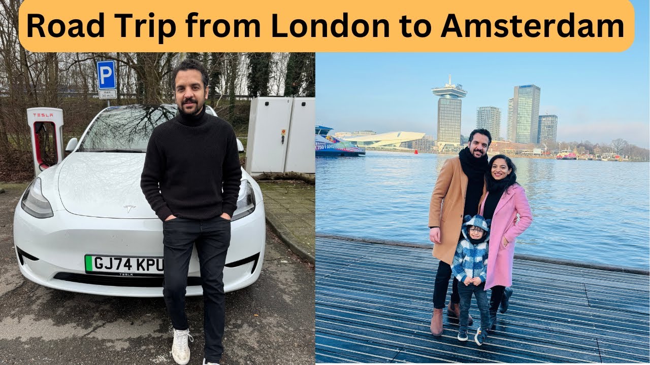 Road trip from London to Amsterdam in Tesla