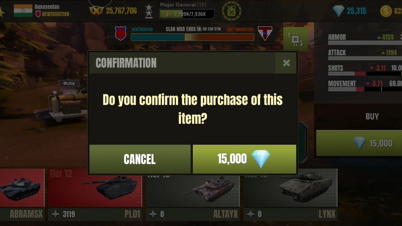 War Machines Buying New Tier 13 Tank #warmachine #gaming 