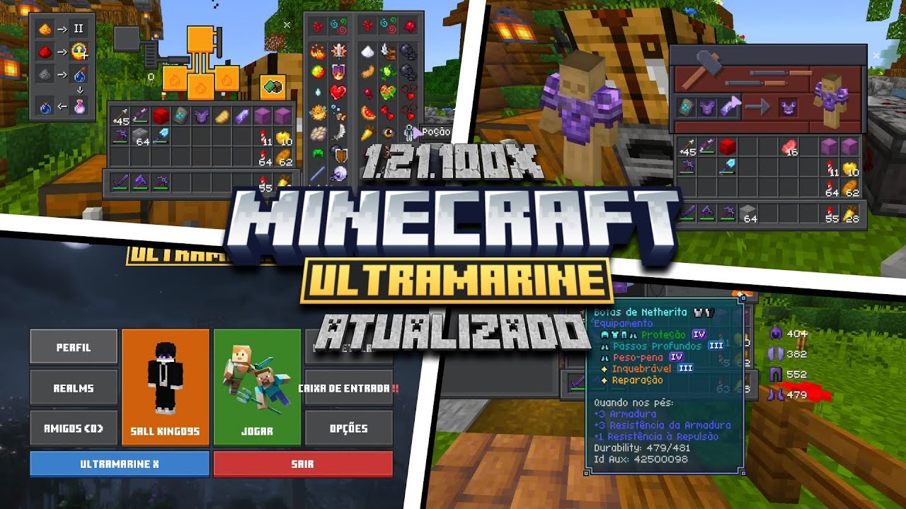 O MELHOR pack de TEXTURA para MINECRAFT BEDROCK 1.21.100X | #texturepackmcpe 