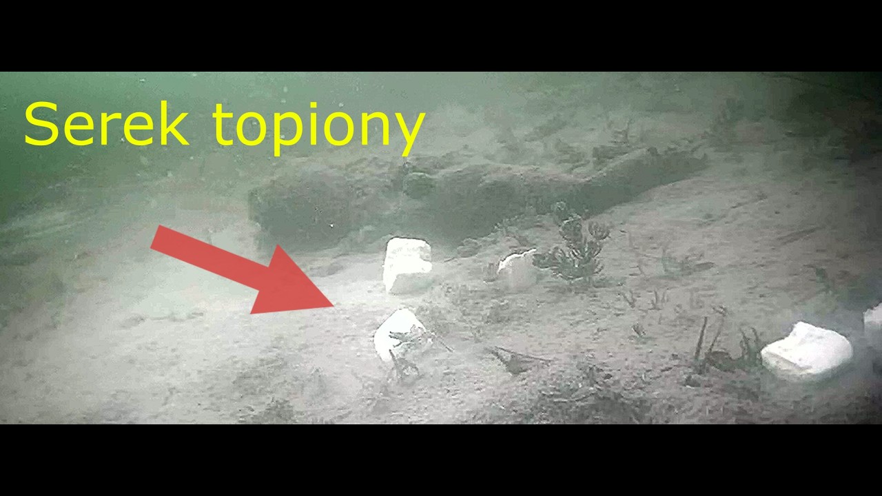 Ser topiony  na dnie jeziorai! Podwodne ujęcia