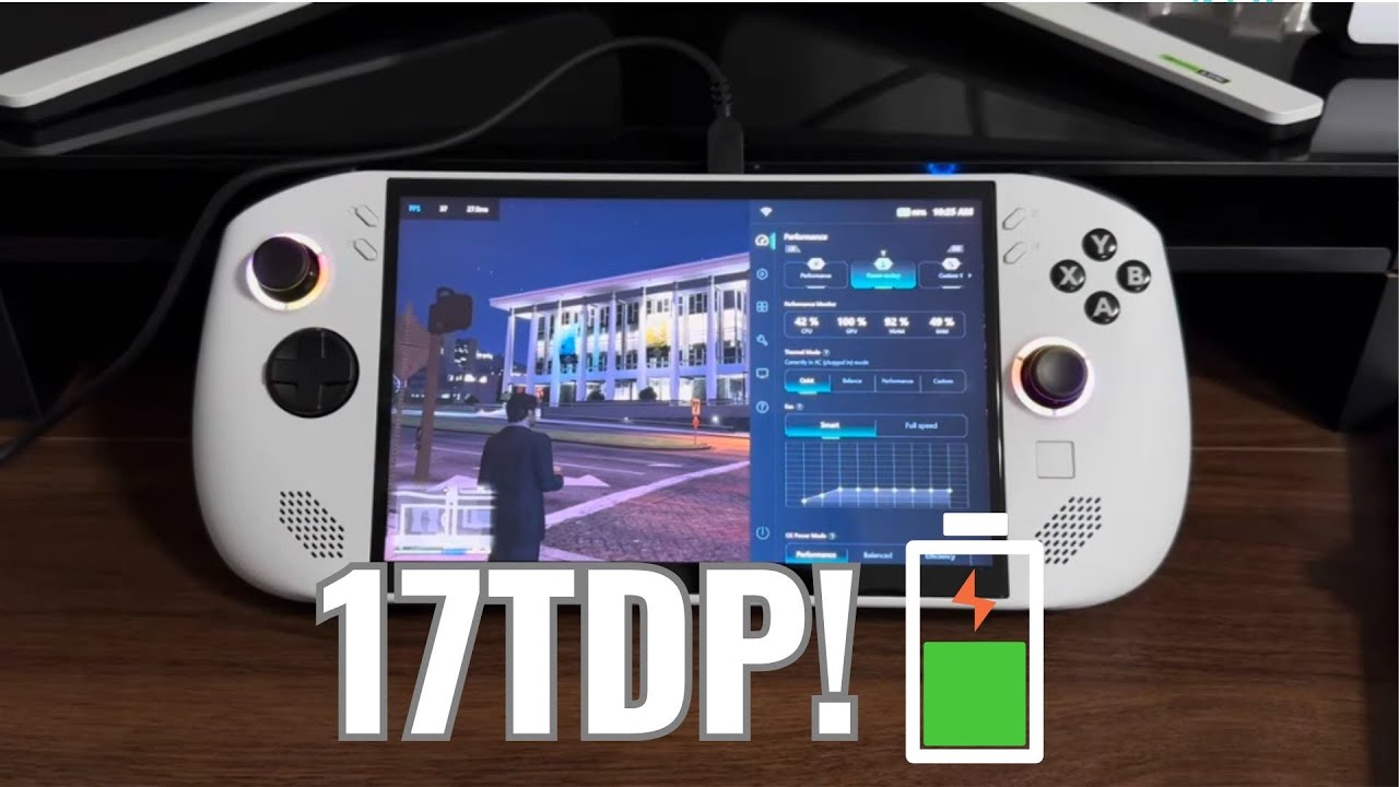 Lenovo Legion Go S Gaming Battery Test - GTA 5 - 17TDP