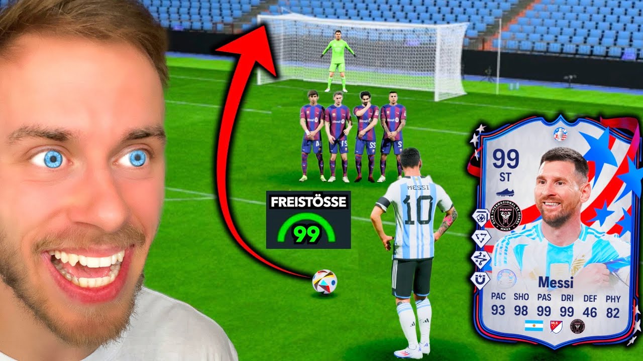 99er Lionel Messi - ABER FREISTÖßE bestimmen sein Team! 🎯⚽️