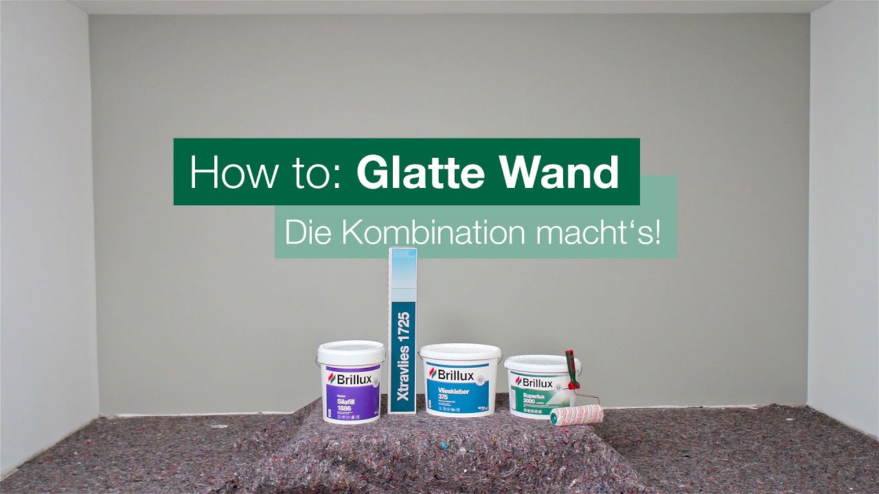 Nicht nur Spachteln ist wichtig! - Einfach glatte Wände in der richtigen Kombination