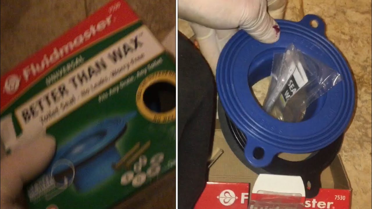 installing &ldquo;better than wax&rdquo; waxless silicone seal (fluidmaster)