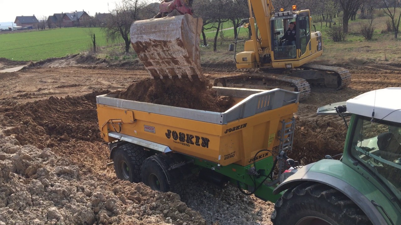 Komatsu PC210 LC + Fendt 936 Vario + Joskin TRANS- KTP 22/50