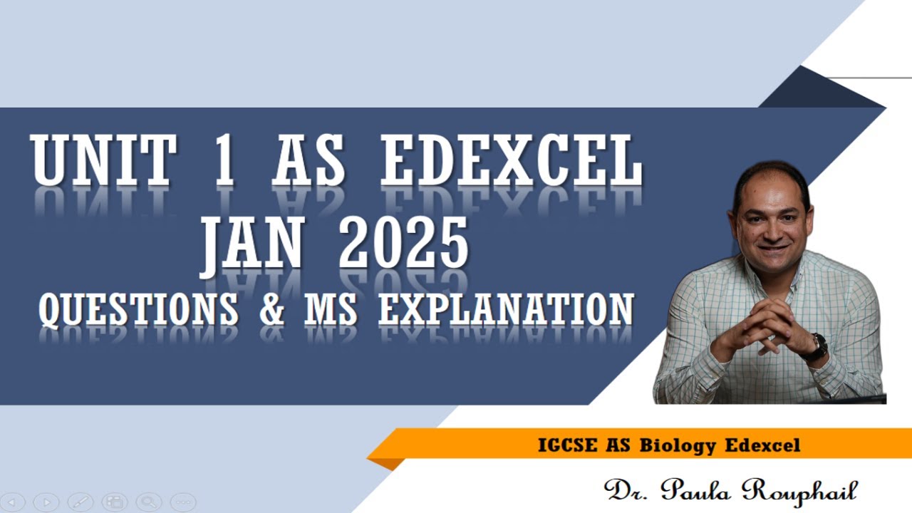 Unit 1 International A Level Edexcel Biology January 2025 (first part)