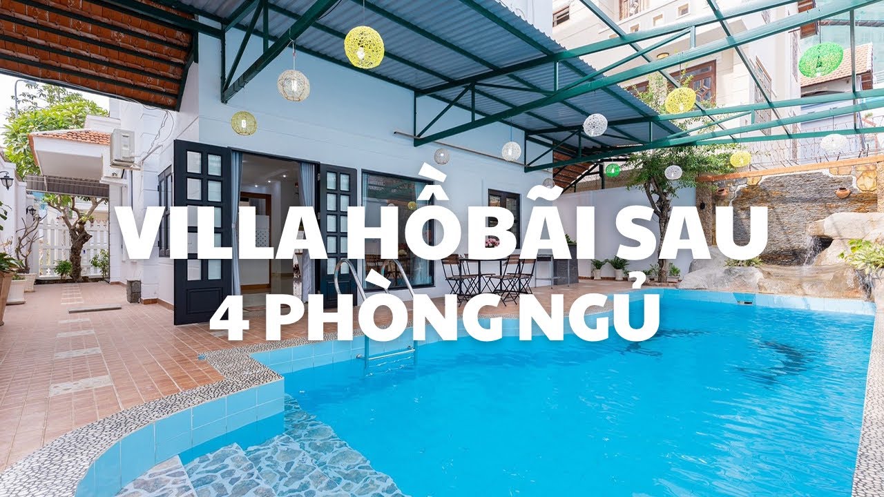[Cho Thuê Villa Vũng Tàu # 11]Villa Nghĩ dưỡng nằm ở gần Bãi sau Vũng Tàu có hồ bơi, sân BBQ