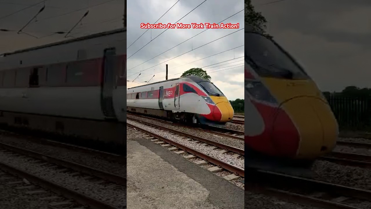 LNER Azuma Train Flying North from London King&rsquo;s Cross to York | High-Speed Train #train#railway