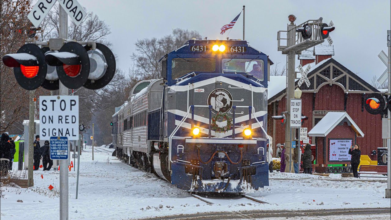 A Quick Chase of LSRC's 2024 Santa Train and CN in the Upper Peninsula