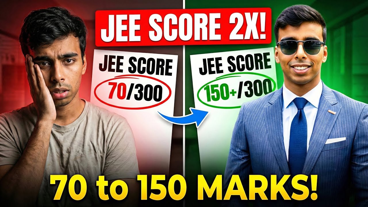 JEE Main 2026: 70&rarr;150 Marks Boost Strategy 🔥 (I got 99.45%ile using this JEE Roadmap)