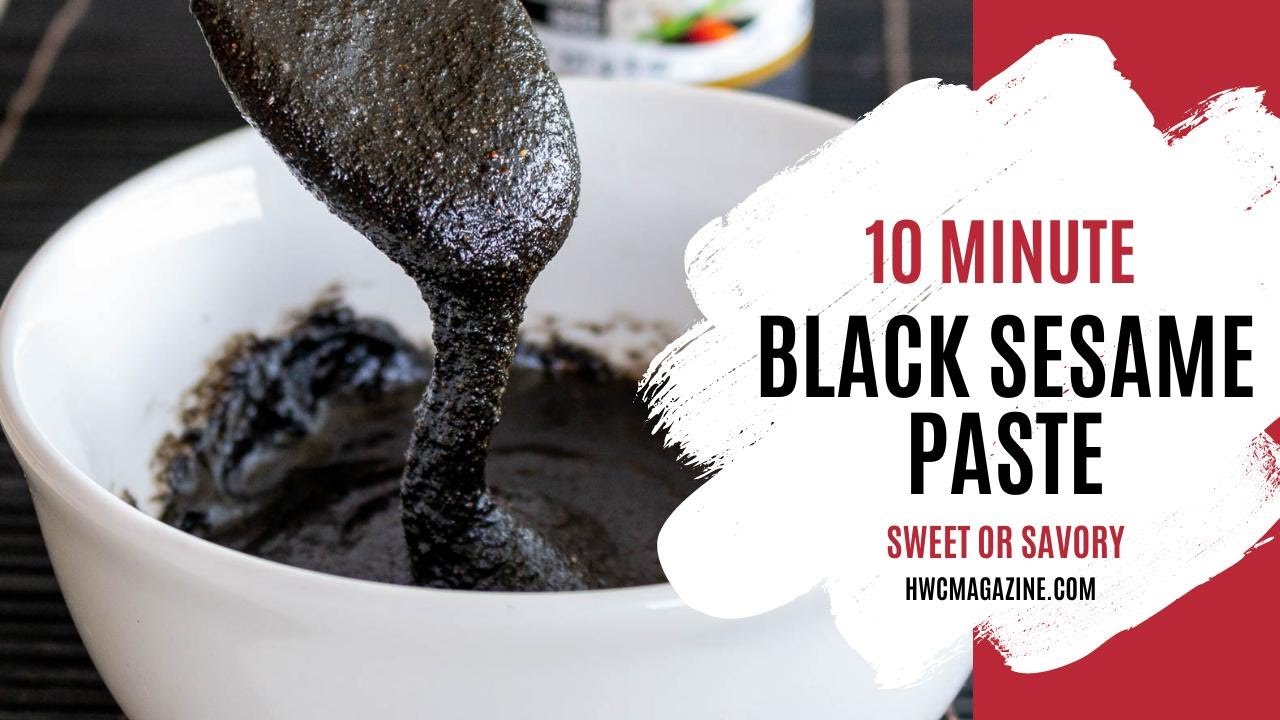 From Seeds to Eats: 10 Minute Homemade Black Sesame Paste (Sweet or Savory)