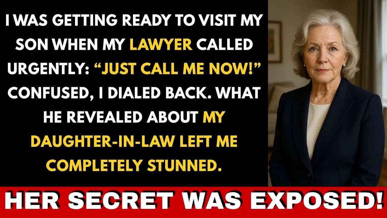 My lawyer texted call me immediately the terrible truth about my daughter in law nearly destroyed