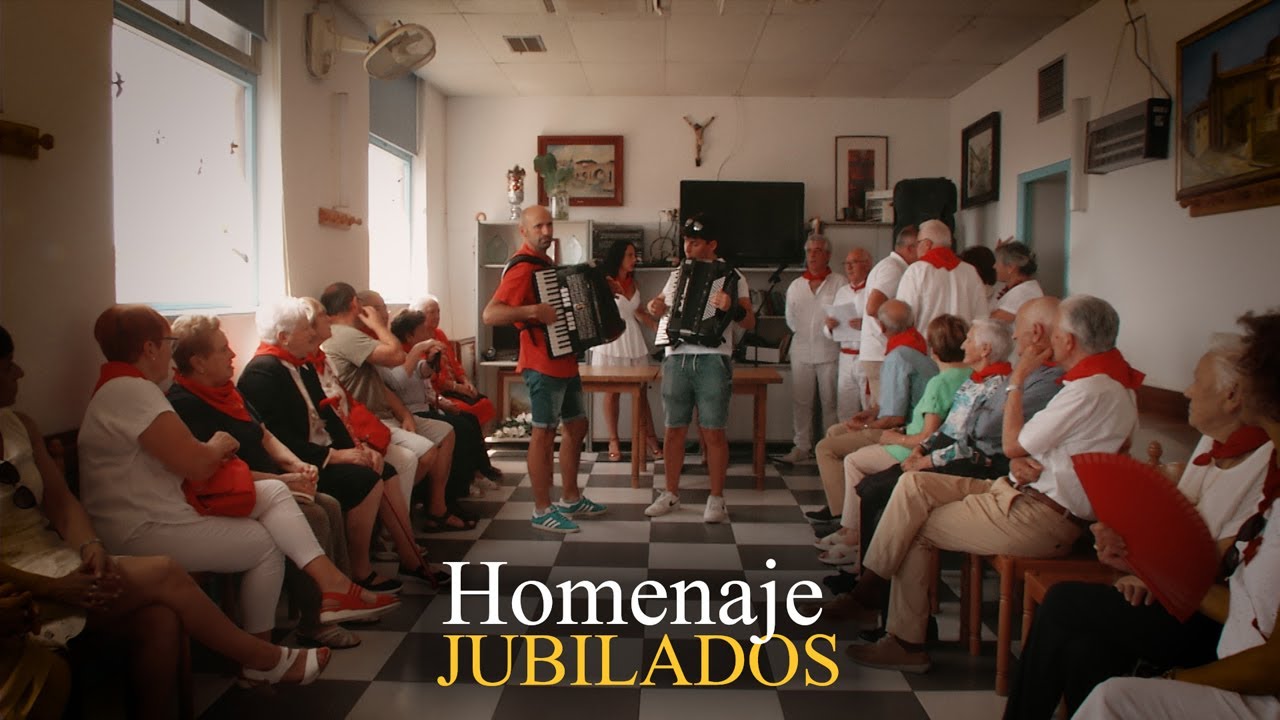 Homenaje jubilados fiestas Aibar Oibar 2024