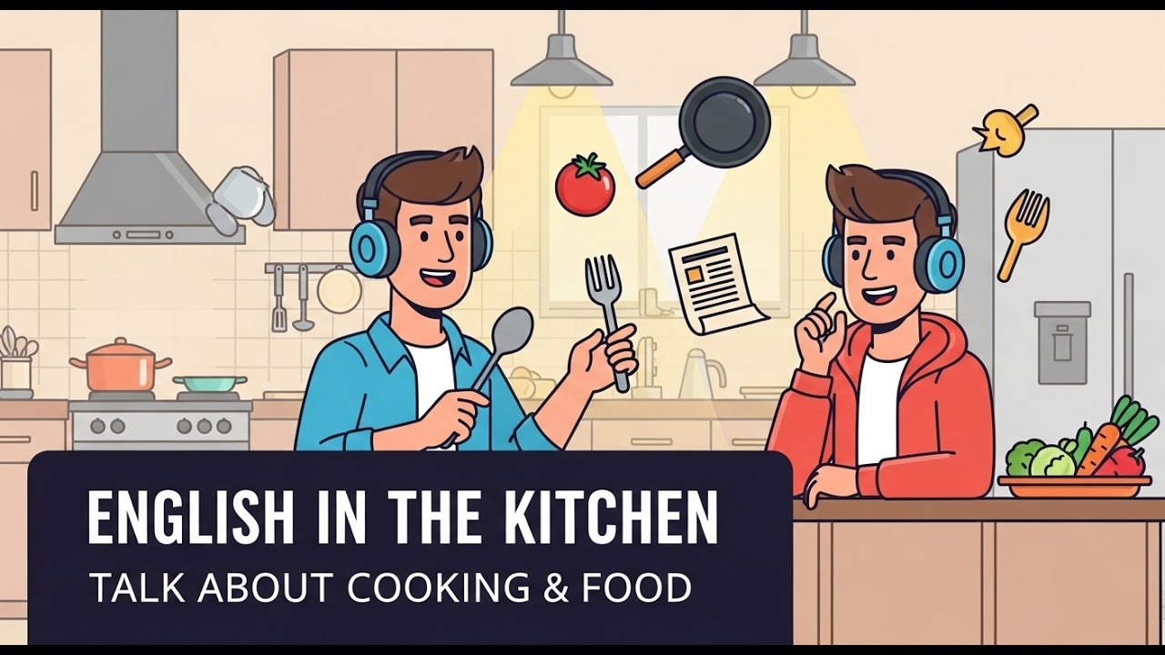 Basic Kitchen Vocabulary and Simple Cooking Sentences | Easy English Practice