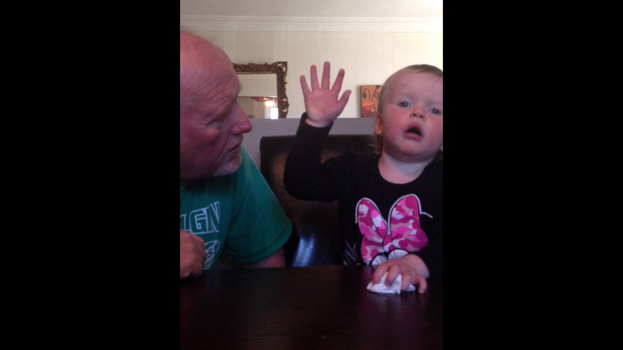 Funniest Baby and Grandpa chat ever!