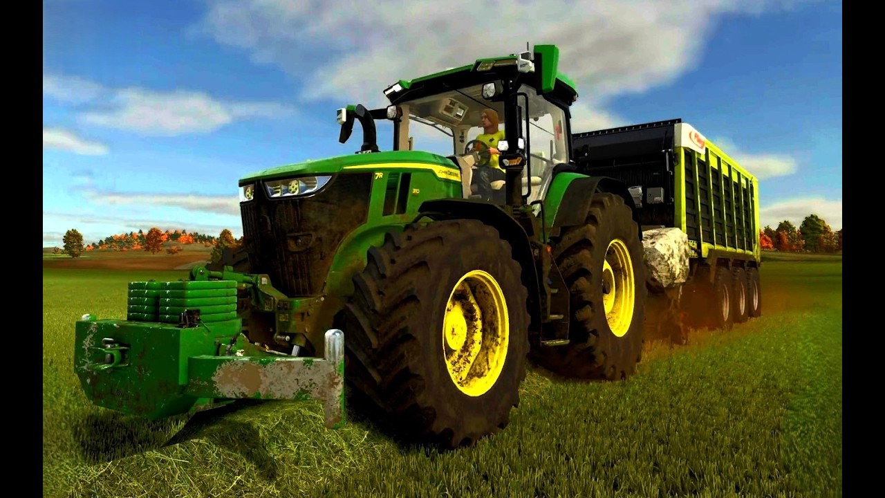 Short // Gras Silage - Grass silage | John Deere 7R 310 & Fliegl Cargos 9500 | FS25 | LS25 | PS5