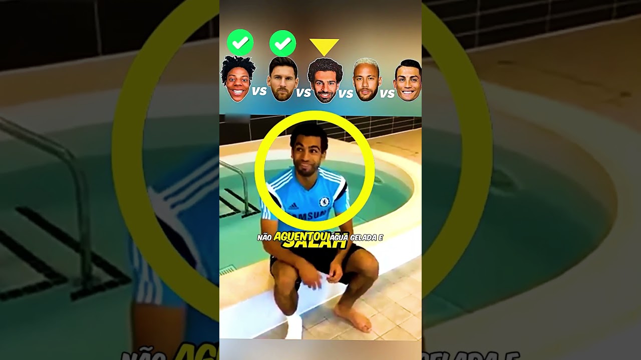 Ronaldo VS Outros Jogadores de Futebol - Desafio do Balde de Gelo 🥶
