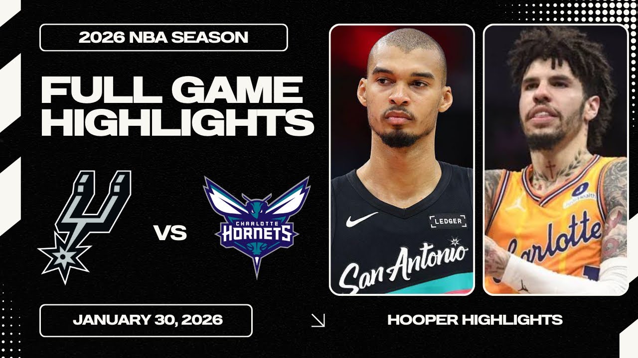 San Antonio Spurs vs Charlotte Hornets Full Game Highlights | Jan 31 | 2026 NBA Season