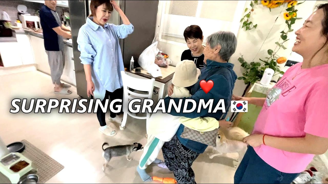 Surprising Grandma | Family Reunion 🇮🇳🇰🇷
