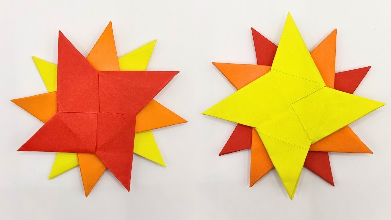 Origami STAR SHURIKEN  | How to make a paper star