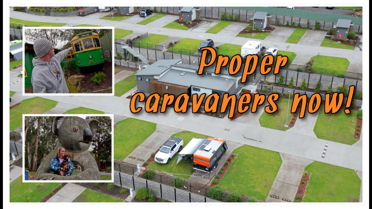 The day has finally arrived. We're proper caravaners now! Healesville, (Vic)