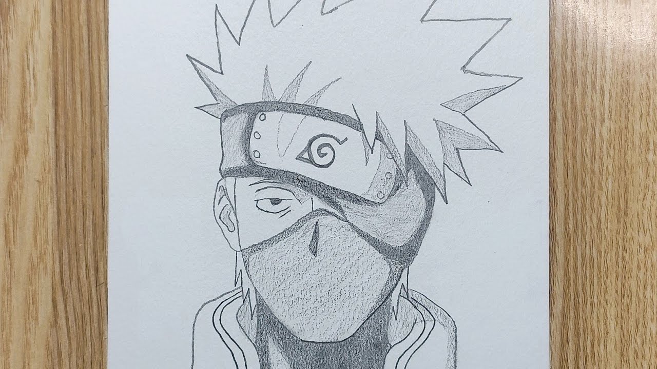 Cara menggambar Kakashi Hatake langkah demi langkah || menggambar anime mudah