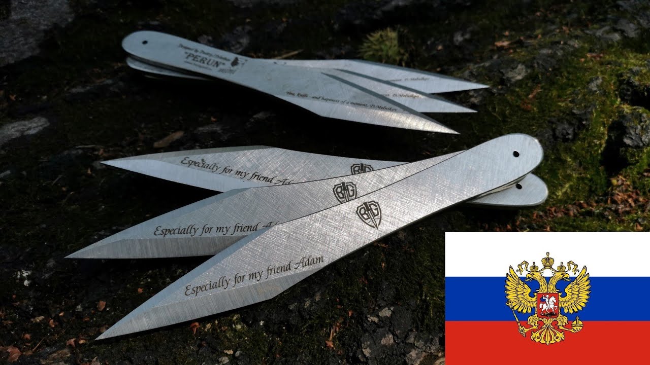 The BEST Throwing Knives from Russia? (Perun by DXB) Unboxing/Test/Review