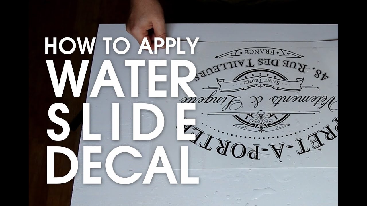 How to apply large water decal for Shabby Chic projects (part 02)